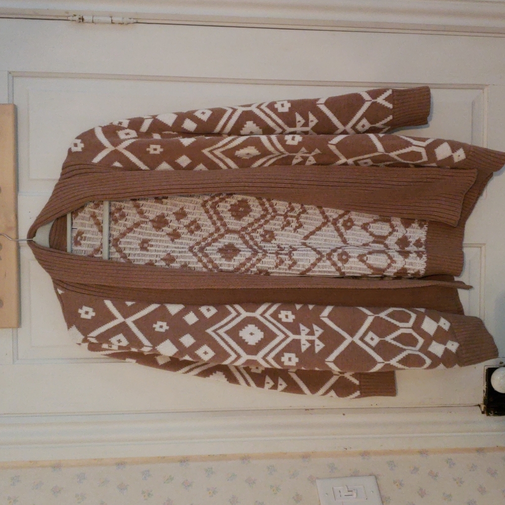 Open front sweater